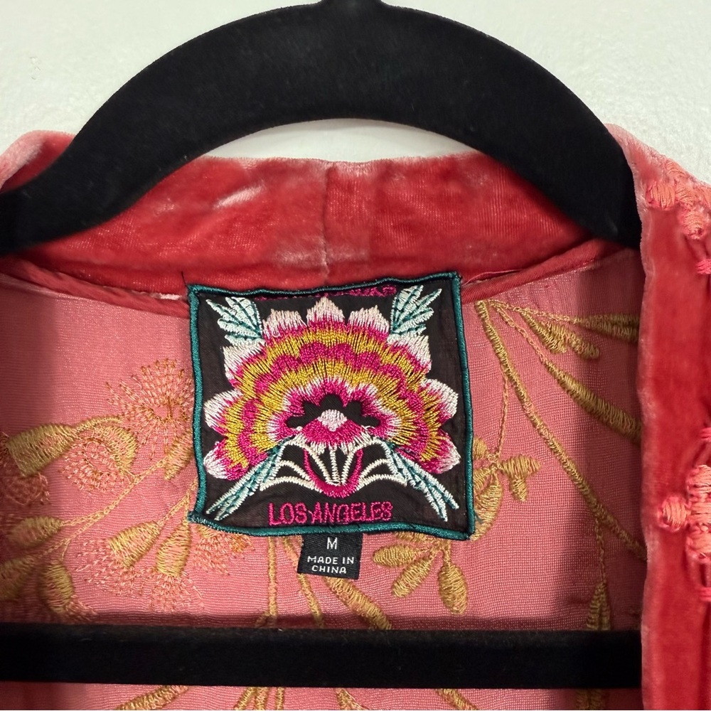 Johnny Was Aria Silk Blend Bolero in Red Size Medium - Picture 5 of 8